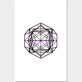 gmtrx lawal v6 geometron's nested platonic solids Posters and Art